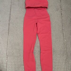 lululemon athletica Red Leggings